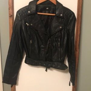 Faux leather jacket